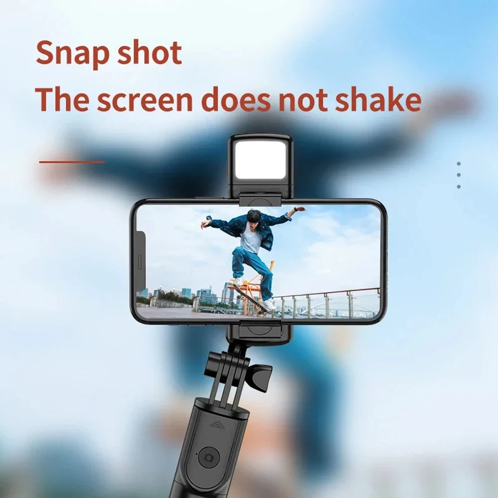 3In1 Bluetooth Selfie Tripod With Fill Light Shutter Portable Foldable Monopod For iPhone/Android